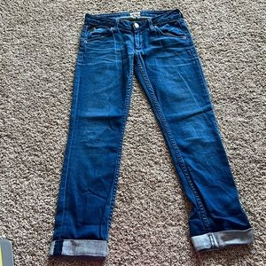 Hudson low rise straight jeans